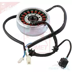 Stator iskrownik, stojan alternatora, z magnetem i sprzęgłem 2V49FMM 250 / QJ250 / LF250 / XV250