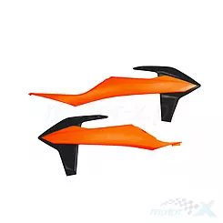 Osłony chłodnicy czarno-pomarańczowe UFO Plast KTM EXC / EXC-F / SX / SX-F 