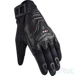 Rękawice motocyklowe damskie, czarne, LS2 All Terrain Lady