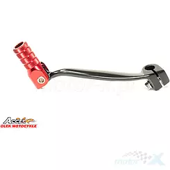 Dźwignia zmiany biegów, aluminiowa, czarna, końcówka czerwona, Accel SCL715553RD HONDA CRF 150R '07-'19 
