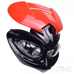 Lampa uniwersalna przednia z 4 halogenami czerwona