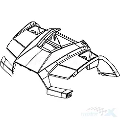 Osłona przednia główna ATV F1P Kymco MXU 550-700