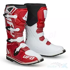 Buty motocyklowe Cross / Offroad UFO Plast Obsidian Red