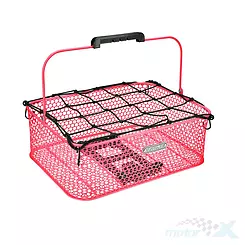 Koszyk rowerowy Electra tylny honeycomb mik na bagażnik drobna siatka różowy 5251472