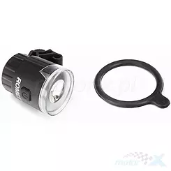 Lampa przednia 1-LED bateryjna kolor czarny  mod. R-102  blister et/logo ROMET