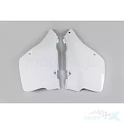 Osłony tylne górne komplet białe UFO Plast Suzuki RM 125 89-92