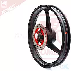 Felga 1.85x17" tylna, z tarczą hamulcową, Romet Ogar 900 Racing 