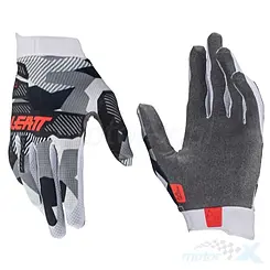Rękawice motocyklowe, czarno-szaro-białe, Leatt 1.5 GripR