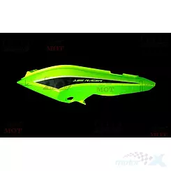 Osłona tylna górna lewa czarno-zielona Junak Racer 125