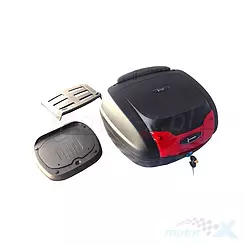Kufer centralny z górną płytą, 40L, czarny, Junak 0879