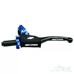 Dźwignia sprzęgła lewa z korpusem, regulowana, uniwersalna 2T 4T, Scar Blue
