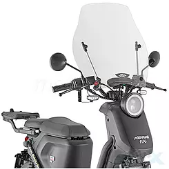 Szyba czołowa, transparentna, 51x49cm, Kappa, KD1155ST, NIU MQI+ / NQI / UQI GT / Honda SH 125i/150i