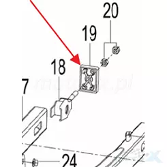 Płytka napinacza łańcucha napędowego Keeway 53234N030020