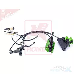 Hamulec kompletny CBS, zacisk zielony, Zipp VZ5