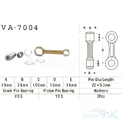 Korbowód Vesrah VA-7004