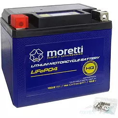 Akumulator litowo-żelazowo-fosforanowy Mioretti Parts MFPX12 (YTX12-BS) 12V 153.6Wh