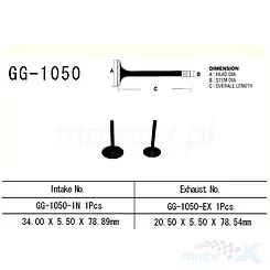 VESRAH - ZAWÓR SSĄCY SILNIKA  GG-1050-IN CRF100F CRF80F