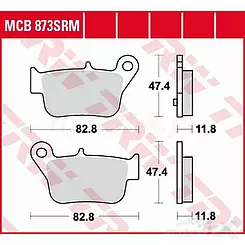 Klocki hamulcowe Sinter KH628 TRW Lucas MCB873SRM