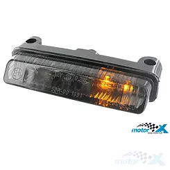 Lampa STR8 Mini LED z kierunkowskazami, czarna, uniwersalna (E)