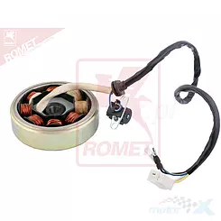 Stator iskrownik, stojan alternatora, z magnetem Baotian BT49QT-18F1 Tanco 49
