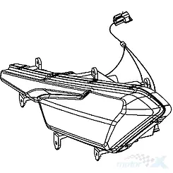 Lampa przednia prawa Kymco MXU