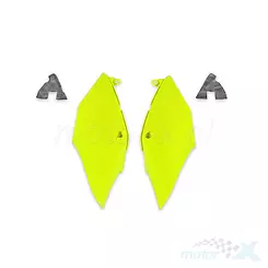 Osłony tylne górne komplet żółty fluo UFO Plast Honda CRF 250 / 450 R / RX 