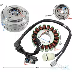 Stator iskrownik, stojan alternatora z magnetem Voge 125 R