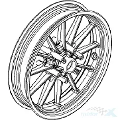 Felga przednia, szara HT0Z, Benelli 251 / 302 / TNT 25 / TRK 502