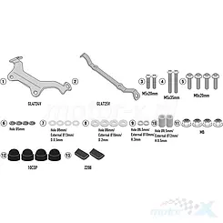 Mocowanie szyby czołowej Kappa A5139AK, BMW F 900 R