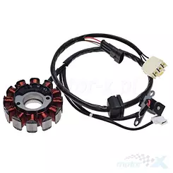 Stator iskrownik, stojan alternatora, 12 cewek, otwór 26mm, WM Motor Piaggio / Vespa