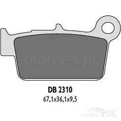 Klocki hamulcowe KH367, Delta Braking DB2310OR-D, Aprilia RXV / Beta RR, Xtrainer / Gas Gas EC, MC, XC / TM Racing MX, EN
