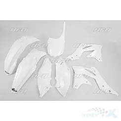 Zestaw osłon nadwozia biały UFO Plast Kawasaki KXF 250 13-16