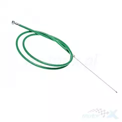 Linka hamulca przedniego, rowerowa, pancerz 850 mm, linka 1000 mm, zielona