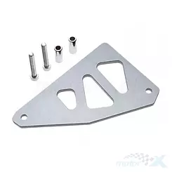 Pokrywa zębatki przedniej, srebrna, WM Motor CNC, Minarelli AM 2T LC