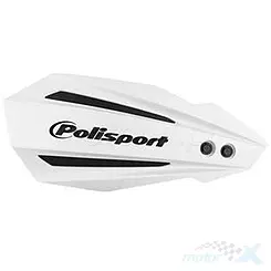 Osłony dłoni, handbary, uniwersalne, białe, Polisport Bullit