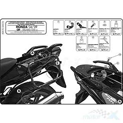Stelaż kufrów bocznych Kappa KLXR174, monokey side, Honda CBF 600 S / CBF 600 N / CBF 500/ CBF 1000/ABS