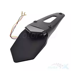 Lampa tylna LED uniwersalna z błotnikiem, dymiony klosz, homologacja