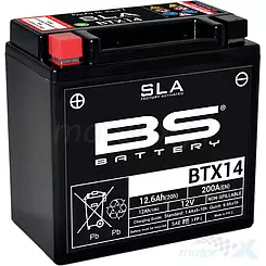 Akumulator bezobsługowy BS Battery BTX14 (YTX14-BS) 12V 12Ah 150x87x145mm 200CCA 