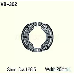 Szczęki hamulcowe 130x28mm Vesrah VB-302 