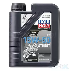 Olej silnikowy 4T, Liqui Moly Street, 15W50 półsyntetyczny 1L