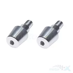 Końcówki kierownicy gwint M16x1.5 mm 2 sztuki srebrne Yamaha 