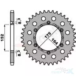 Zębatka tylna PBR 85649C45 (JTR853.49) 