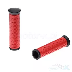 Chwyty kierownicy V-Grip, rowerowe, żelowe, czerwone