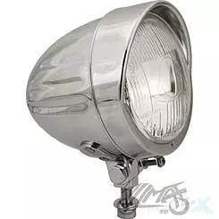 Lampa uniwersalna przednia 122mm z daszkiem E-Mark homologacja
