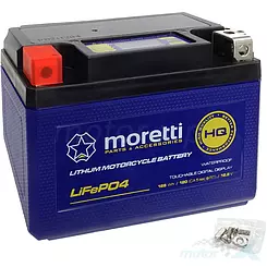 Akumulator litowo-żelazowo-fosforanowy Moretti Parts MFPX9 (YTX9-BS) 12V 128Wh