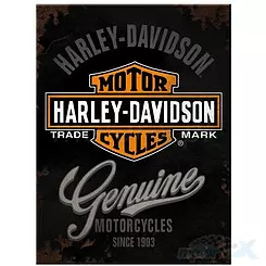 Magnes 6x8cm Harley-Davidson Genuine Log Nostalgic Art 14225