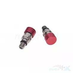 Śruba M6x0.8mm, zawór odpowietrzający amortyzatora przedniego, czerwona, WM Motor