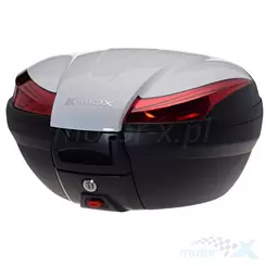 Kufer motocyklowy K-Max biały 59x49x33 cm 50L