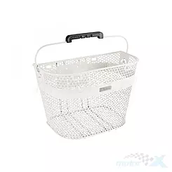Koszyk rowerowy Electra linear drobna siatka biały 542744