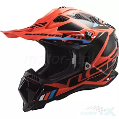 Kask offroad LS2 MX700 Subverter Evo Stomp Fluo Orange Black